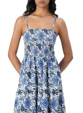 Vestido Only Zelina floral azul para mujer