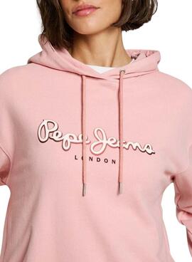 Sudadera Pepe Jeans Maddy rosa para mujer