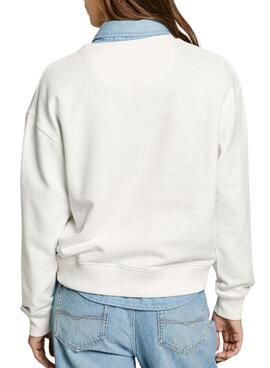 Sudadera Pepe Jeans Reagan blanco para mujer