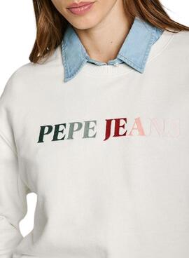 Sudadera Pepe Jeans Reagan blanco para mujer