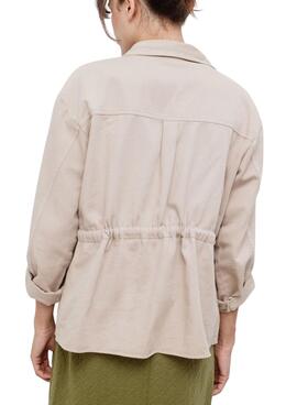 Chaqueta Vila Tilo beige para mujer