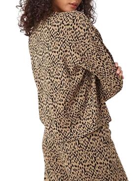 Blusa Vila Nerea marrón para mujer