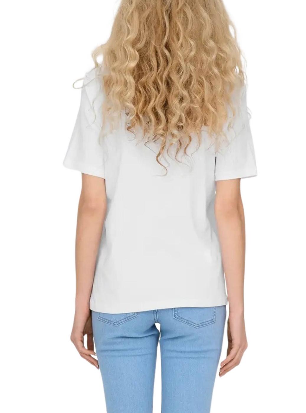 Camiseta Only Monja blanco para mujer