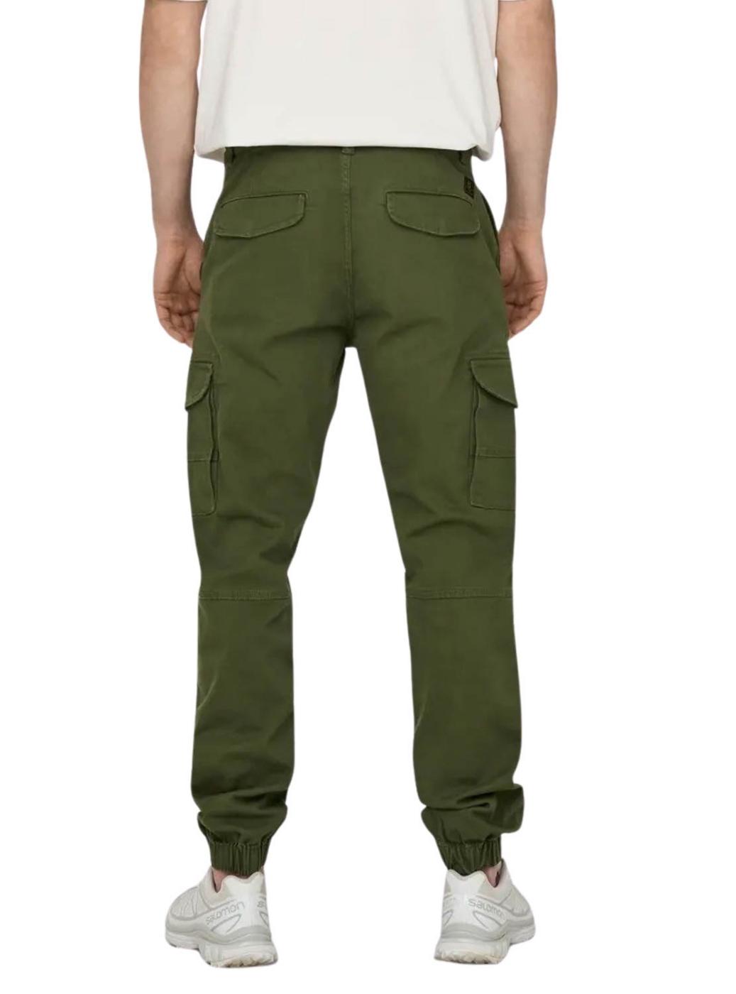 Pantalón Only and Sons Carter cargo verde para hombre