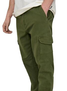 Pantalón Only and Sons Carter cargo verde para hombre