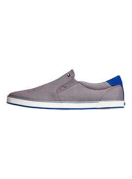 Zapatilla Tommy Hilfiger Iconic Slip Gris Hombre