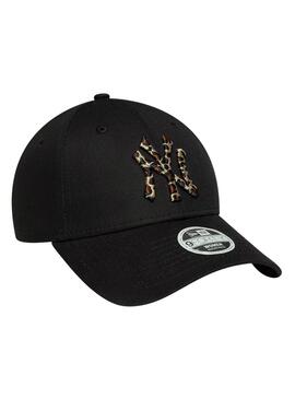 Gorra New Era 9Forty negro animal print