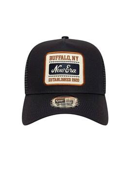 Gorra New Era Patch 9Forty Trucker negro para hombre