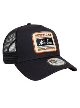 Gorra New Era Patch 9Forty Trucker negro para hombre