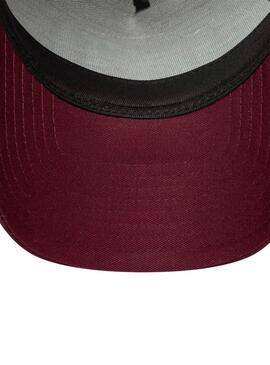 Gorra New Era Patch 9Forty Trucker granate para hombre