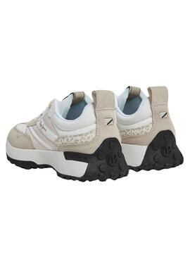 Zapatillas Pepe Jeans Lucky Print beige para mujer