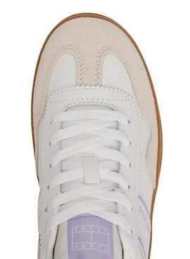 Zapatillas Tommy Jeans The Greenwich Platform blanco y lila para mujer