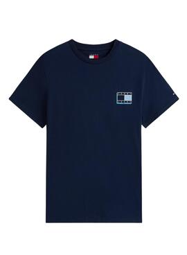 Camiseta Tommy Jeans Slim Pop azul marino para hombre