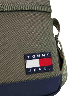 Bolso bandolera Tommy Jeans Essential verde para hombre
