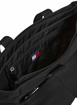 Bolso tote Tommy Jeans Essential Daily negro para mujer