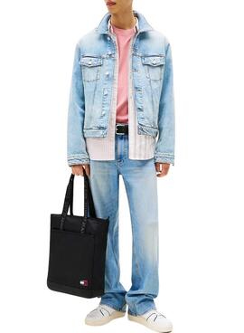 Bolso tote Tommy Jeans Essential Daily negro para mujer