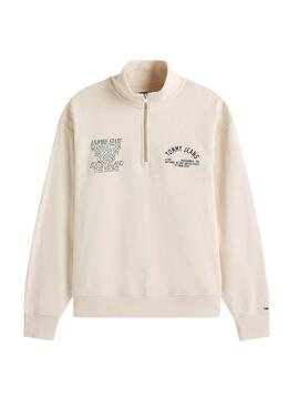 Sudadera Tommy Jeans New York beige para hombre