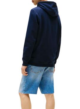 Sudadera Tommy Jeans Pop azul marino para hombre