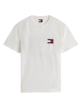 Camiseta Tommy Jeans Flag blanco para hombre