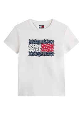Camiseta Tommy Jeans Floral blanco para mujer