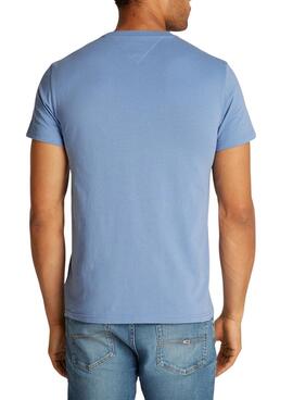 Camiseta  Tommy Jeans Slim Varsity Pop azul para hombre