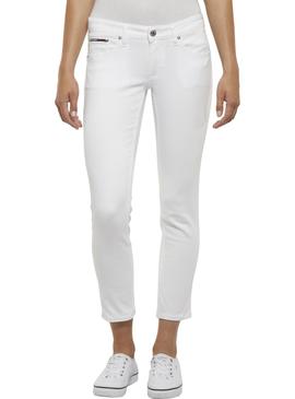 Pantalon Vaquero Tommy Jeans Sophie Blanco Mujer