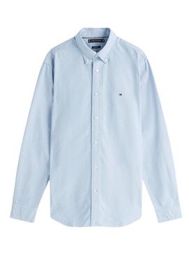 Camisa Tommy Hilfiger Solid Heritage Oxford azul para hombre