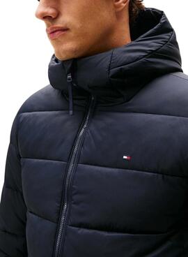 Chaqueta Tommy Hilfiger Mid Weight Hooded azul marino para hombre