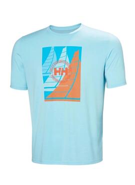 Camiseta Helly Hansen Race turquesa para hombre