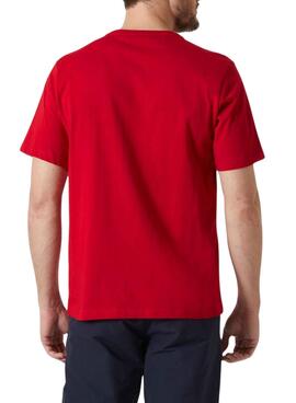 Camiseta Helly Hansen Logo rojo para hombre