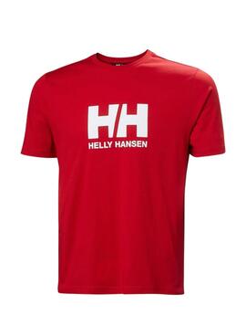 Camiseta Helly Hansen Logo rojo para hombre