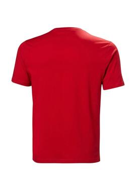 Camiseta Helly Hansen Logo rojo para hombre