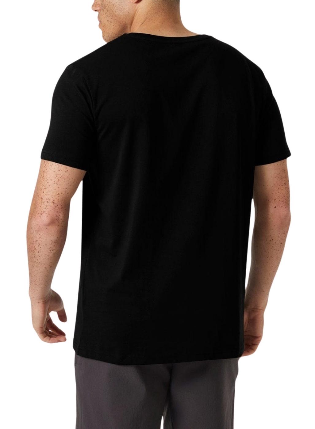 Camiseta Helly Hansen Shoreline negro para hombre