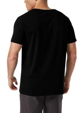Camiseta Helly Hansen Shoreline negro para hombre