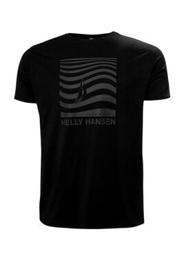 Camiseta Helly Hansen Shoreline negro para hombre