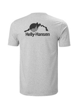 Camiseta Helly Hansen Nord gris para hombre