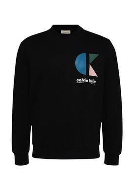 Sudadera Calvin Klein Jeans Bauhaus negro para hombre