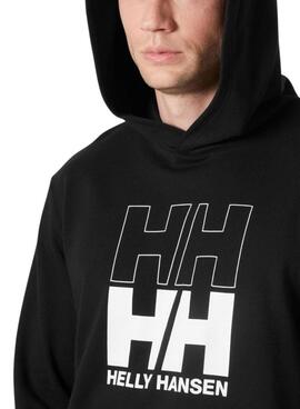 Sudadera Helly Hansen Graphic negro para hombre