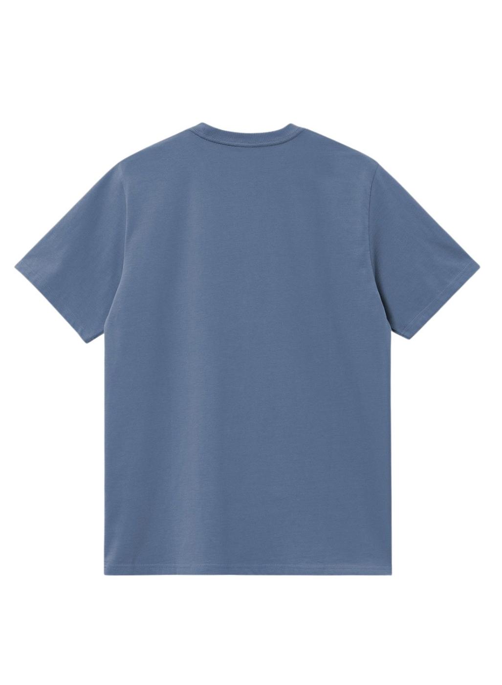 Camiseta Carhartt American Script azul para hombre