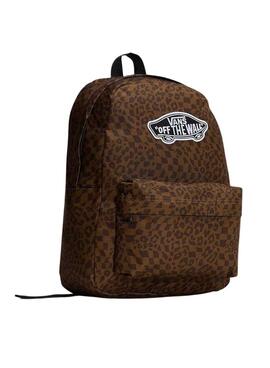 Mochila Vans Old Skool animal print marrón para mujer y hombre