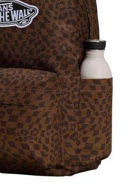 Mochila Vans Old Skool animal print marrón para mujer y hombre