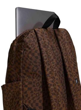 Mochila Vans Old Skool animal print marrón para mujer y hombre