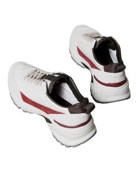 Zapatillas Calvin Klein Jeans Hike Runner blanco para mujer