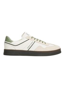 Zapatillas Tommy Jeans The Greenwich blanco y verde para hombre