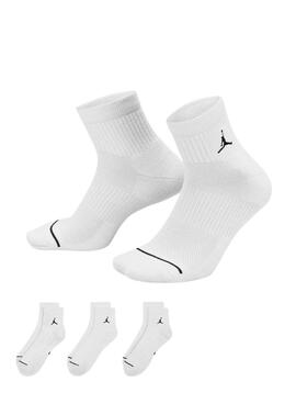 Pack tres pares de calcetines Jordan Everyday blanco para hombre