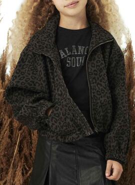 Chaqueta Name It Lela leopardo para niña