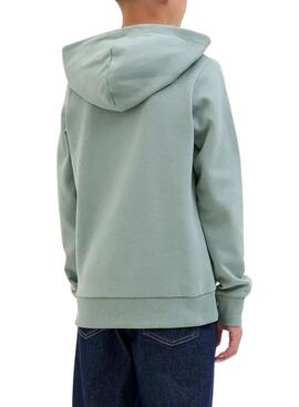 Sudadera capucha Jack and Jones Geplas verde niño