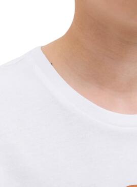 Camiseta Jack and Jones Geplas blanco para niño