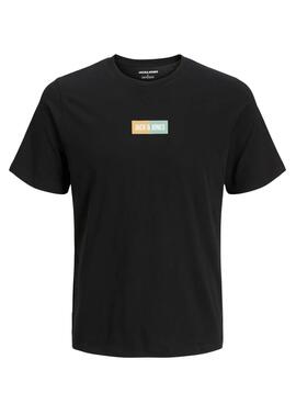 Camiseta Jack and Jones Pan negro para niño