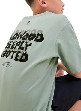 Camiseta Jack and Jones Wobly verde para para niño